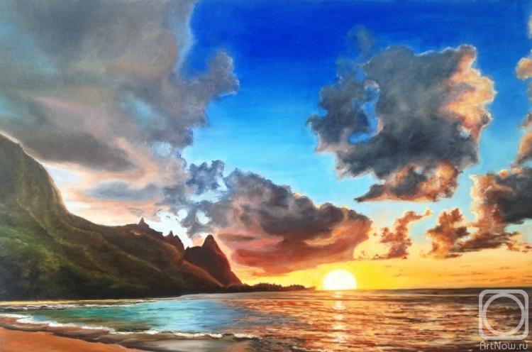 Neroznik Anna. Sunset on the sea