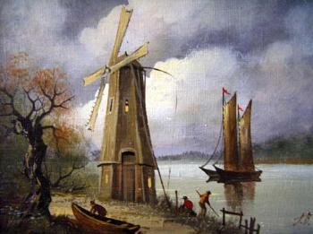 Western European landscape. Autumn efforts 2