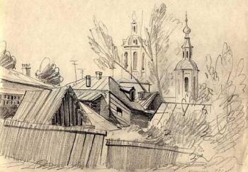 city of Kozelsk, sketch 1. Gerasimov Vladimir