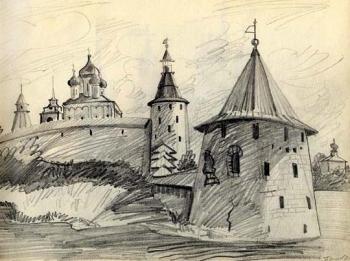 Pskov, sketch 10. Gerasimov Vladimir