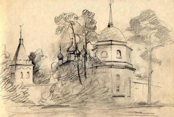 Optina Pustyn, sketches 5. Gerasimov Vladimir