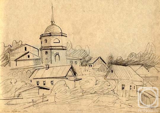 Gerasimov Vladimir. Optina Pustyn, sketches 9
