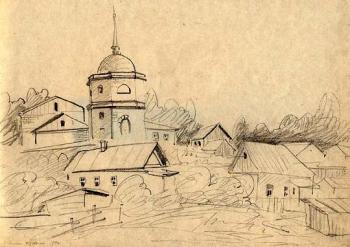 Optina Pustyn, sketches 9. Gerasimov Vladimir