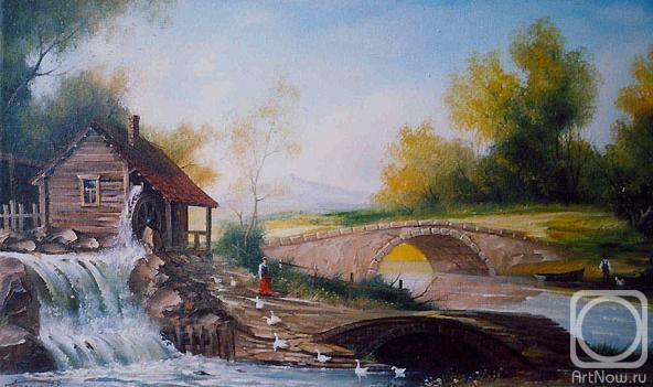 Gerasimov Vladimir. Romantic Landscape (Mill) 1