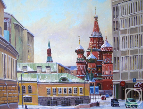 Gerasimov Vladimir. Moscow. On Ordynke Street... (St. Basil's Cathedral on Red Square)
