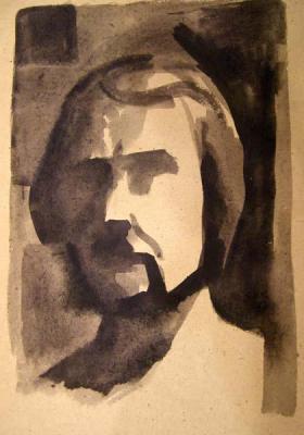 Sketch 3 self-portrait. Gerasimov Vladimir