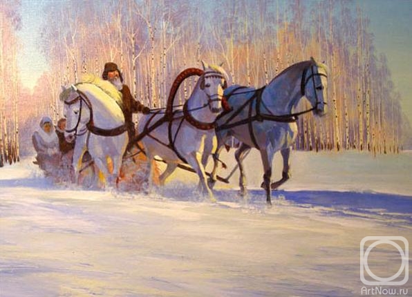 Gerasimov Vladimir. three of horses