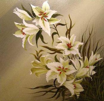 lilies. Gerasimov Vladimir