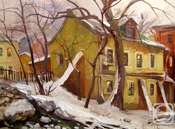 Gerasimov Vladimir. Moscow. Gzhelsky Lane. Old yard