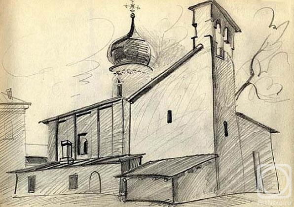 Gerasimov Vladimir. Pskov, sketch 3