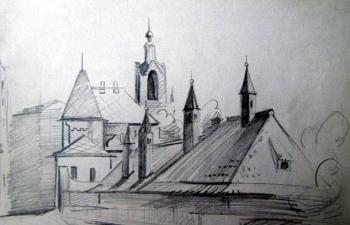 Moscow sketches 29. Gerasimov Vladimir