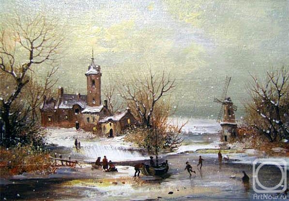 Gerasimov Vladimir. Romanesque Landscape (I Love To Paint Winter...) 1