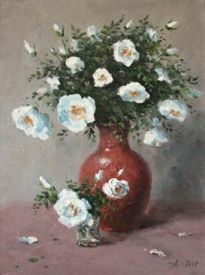 White wild rose. Alexandrovsky Alexander