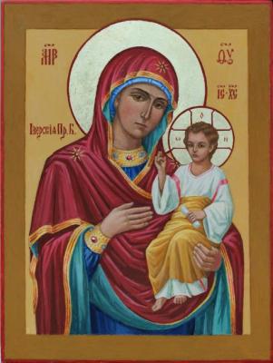 Gergian Icon of Mother of Jesus. Deynega Tatyana