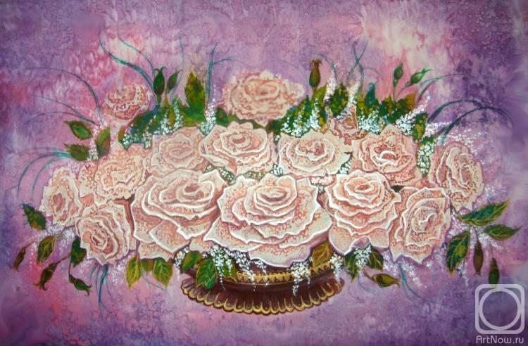 Kondyurina Natalia. Roses on purple