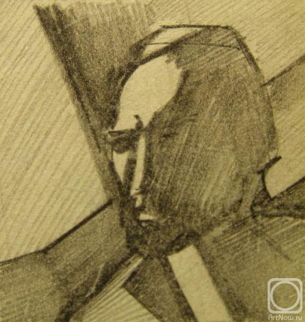 Gerasimov Vladimir. Self-portrait (sketch 6)