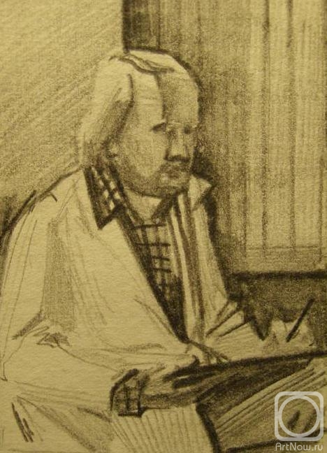 Gerasimov Vladimir. Self-portrait (sketch 7)