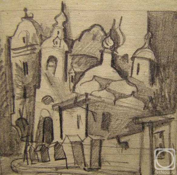 Gerasimov Vladimir. Moscow sketches 12