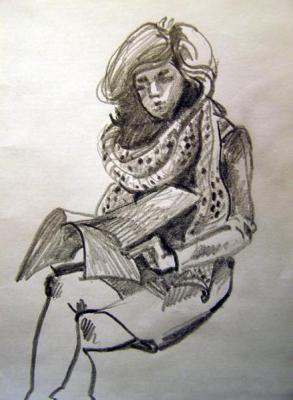 Five minutes sketch in the subway 2