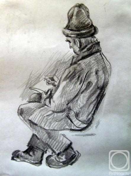 Gerasimov Vladimir. Five minutes sketch in the subway 5