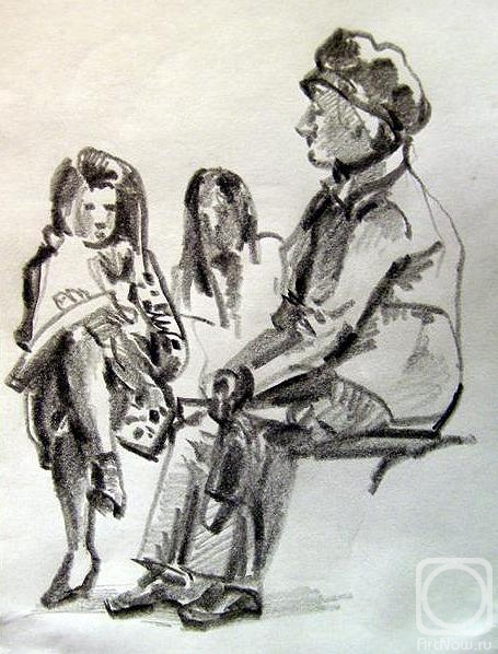 Gerasimov Vladimir. Five minutes sketch in the subway 7
