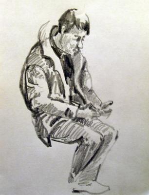 Five minutes sketch in the subway 10. Gerasimov Vladimir