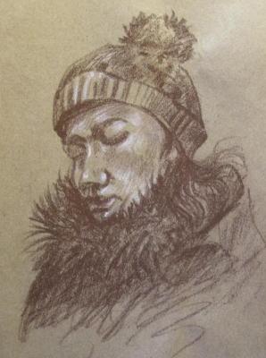 Five minutes sketch in the subway 22. Gerasimov Vladimir