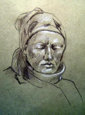 Five minutes sketch in the subway 37