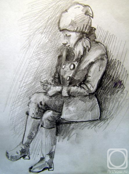 Gerasimov Vladimir. Five minutes sketch in the subway 38