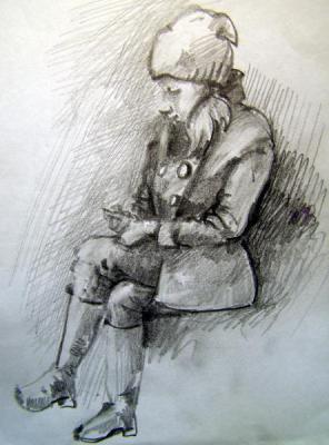 Five minutes sketch in the subway 38. Gerasimov Vladimir