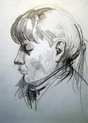 Five minutes sketch in the subway 42. Gerasimov Vladimir
