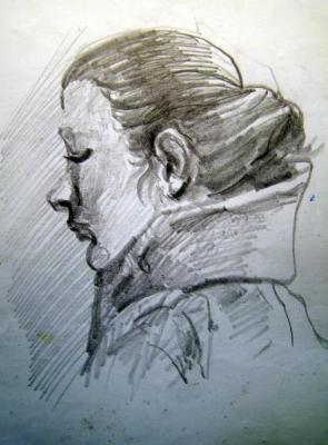 Five minutes sketch in the subway 45