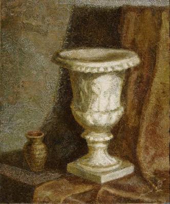 Still life with vase (The Reality In The Patterns). Akindinov Alexey