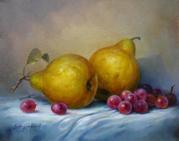 Pears with grapes. Shurganov Vladislav
