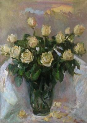 White roses. Solodilova Natalia