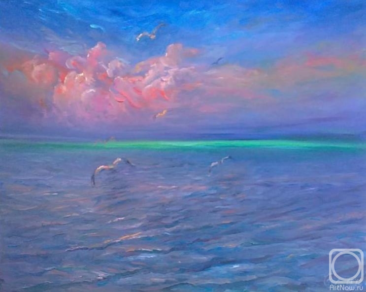 Сиреневый закат» картина Солодиловой Натальи маслом на холсте — купить на  ArtNow.ru