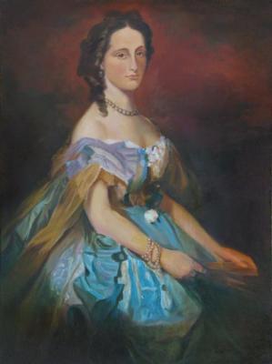 A copy of the portrait of the Duchess Alexandra Iosifovna. Nikulin Ilya