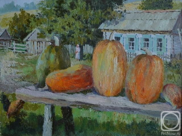 Akimov Vladimir. Mother's pumpkins