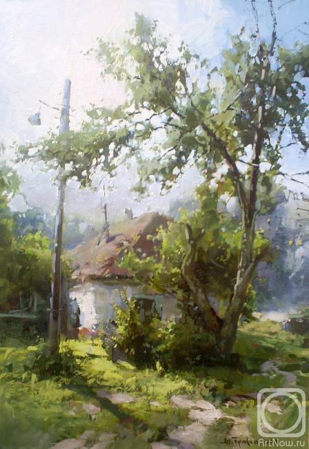 Pryadko Yuriy. Old hut on the edge of the village