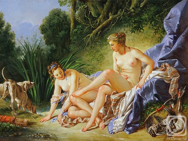 ������� ������ �� ������. ����� �������. Francois Boucher. Diane sortant du bain (������� �����)