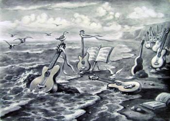 Island guitars. Kulagin Oleg