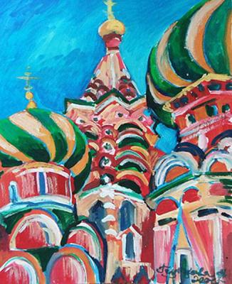 Architecture of Moscow. Domes of the Intercession Cathedral No1 (). Golubtsova Nadezhda