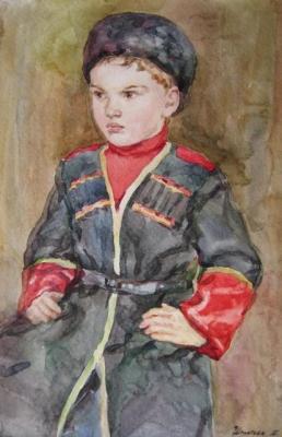 Cossack boy in Circassian