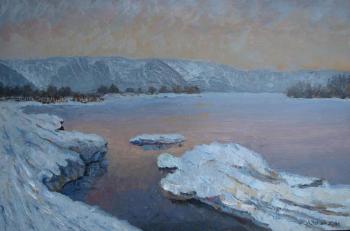 April. Morning on Kama