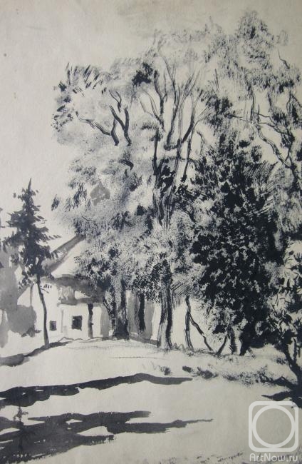 Shplatova Tatyana. Sketch from the nature of the landscape
