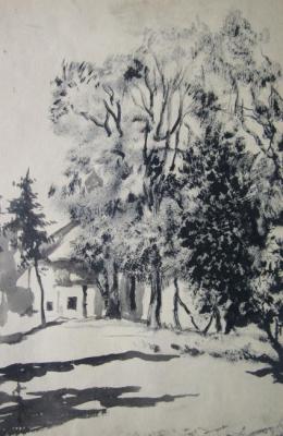 Sketch from the nature of the landscape