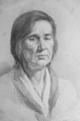 Portrait of an Elderly Woman. Shplatova Tatyana