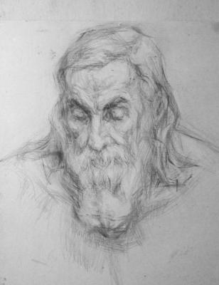 Portrait of an Elderly Man. Shplatova Tatyana