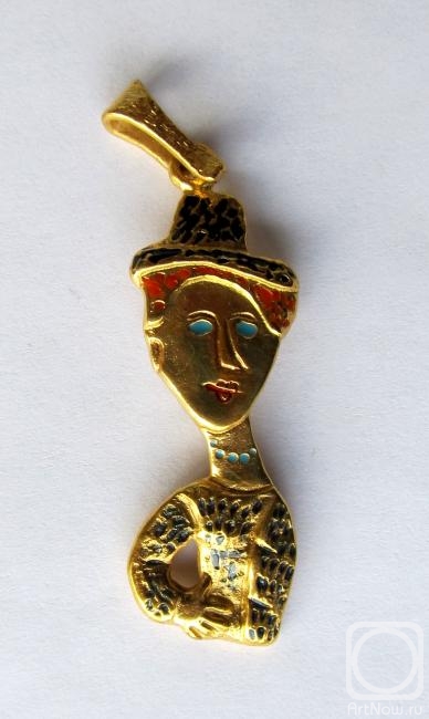 Ermakov Yurij. Modigliani (pendant, brooch, pendant, jewelry)