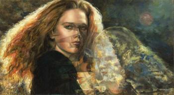 Painting Redhead and Angel. Podgaevskaya Marina